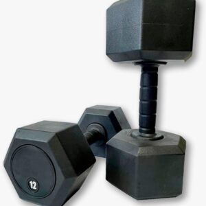 Dumbell Sextavado Injetado com Pegada Injetada