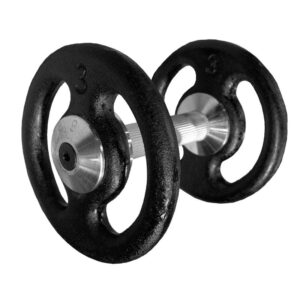 Dumbell Montado Pintado com Pegada Recartilhada