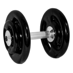 Dumbell Montado Emborrachado com Pegada Recartilhada